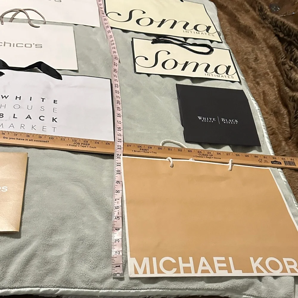 Bundle of 7 Empty Gift Bags & 2 Small Gift Boxes